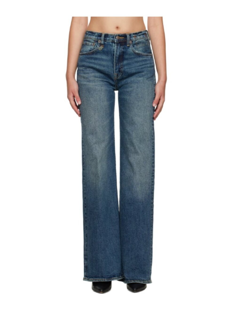 R13 Blue Flared Jeans